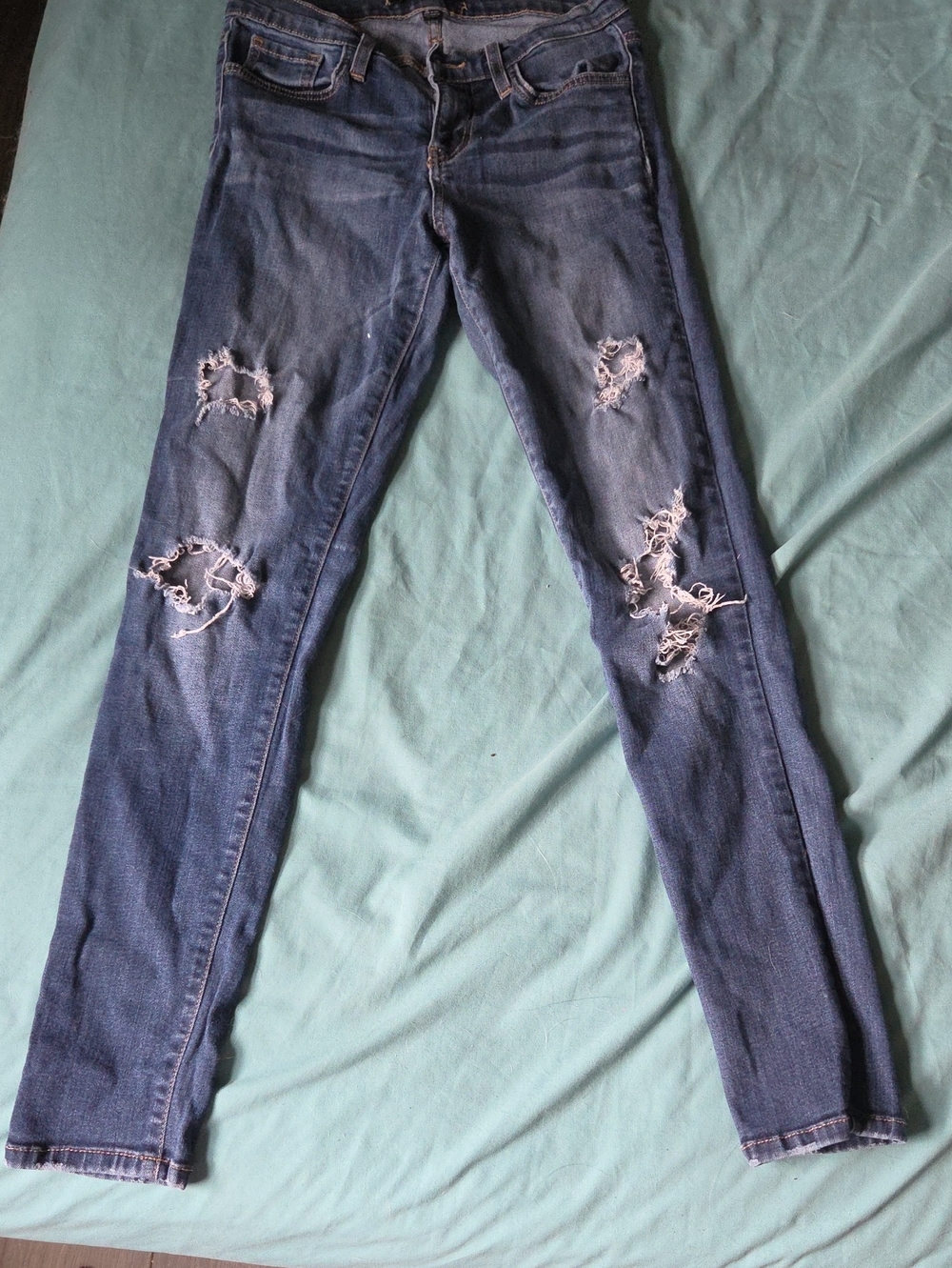 Flying Monkey Classic Distressed Women's Blue Jeans